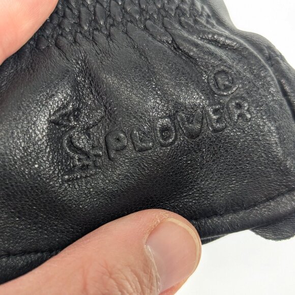 PLOVER buttery soft black leather ladies gloves Size L - Picture 7 of 12